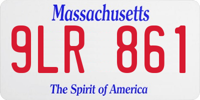 MA license plate 9LR861