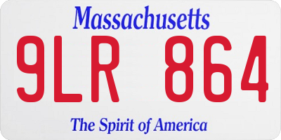 MA license plate 9LR864