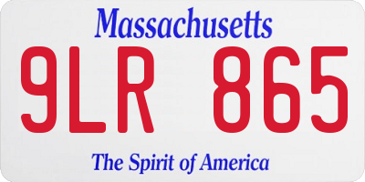 MA license plate 9LR865