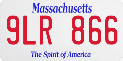 MA license plate 9LR866