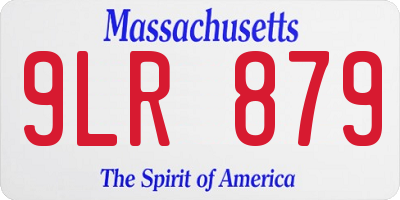 MA license plate 9LR879