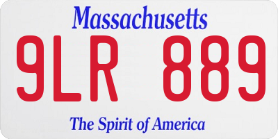 MA license plate 9LR889