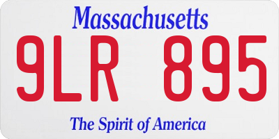 MA license plate 9LR895