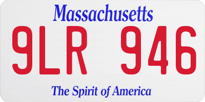 MA license plate 9LR946
