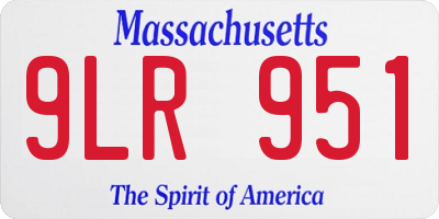 MA license plate 9LR951
