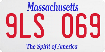 MA license plate 9LS069