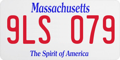MA license plate 9LS079