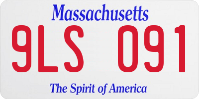 MA license plate 9LS091