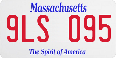 MA license plate 9LS095