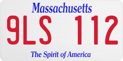 MA license plate 9LS112