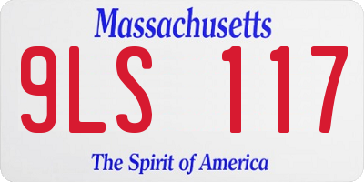 MA license plate 9LS117
