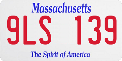 MA license plate 9LS139