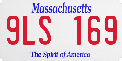 MA license plate 9LS169