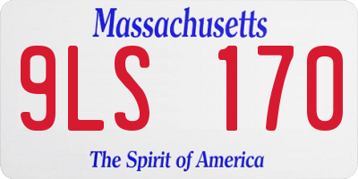 MA license plate 9LS170