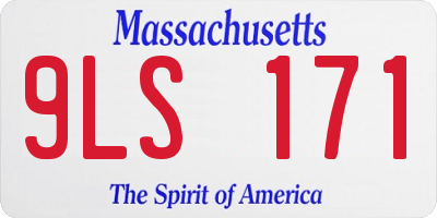 MA license plate 9LS171