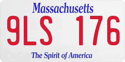 MA license plate 9LS176