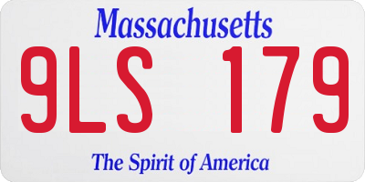 MA license plate 9LS179