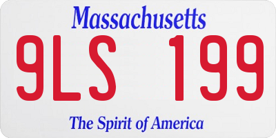 MA license plate 9LS199