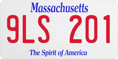 MA license plate 9LS201