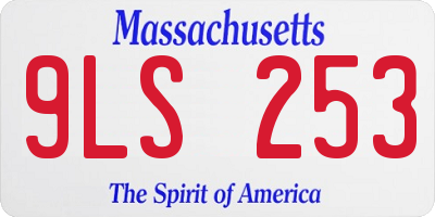 MA license plate 9LS253