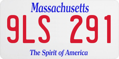 MA license plate 9LS291