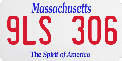 MA license plate 9LS306