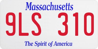 MA license plate 9LS310