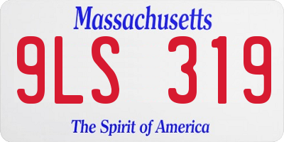 MA license plate 9LS319