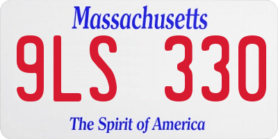 MA license plate 9LS330