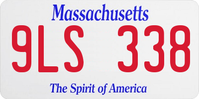 MA license plate 9LS338