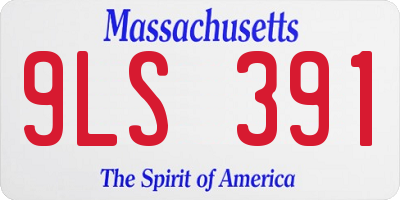 MA license plate 9LS391