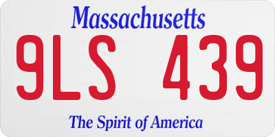 MA license plate 9LS439