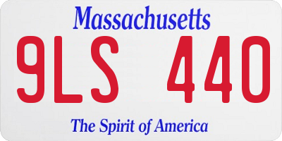 MA license plate 9LS440