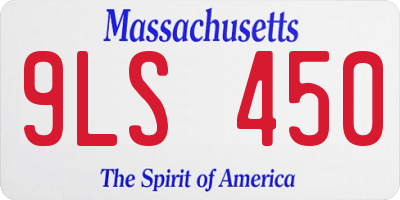 MA license plate 9LS450