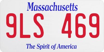 MA license plate 9LS469