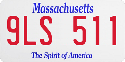 MA license plate 9LS511