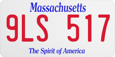 MA license plate 9LS517