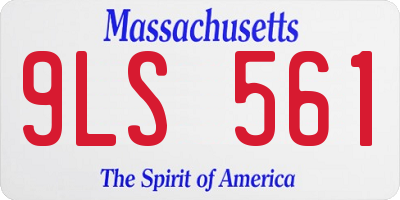 MA license plate 9LS561