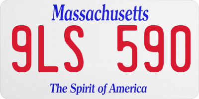 MA license plate 9LS590