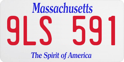 MA license plate 9LS591