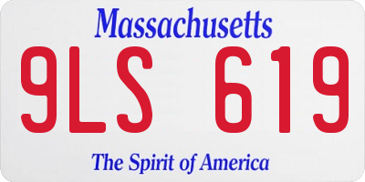 MA license plate 9LS619