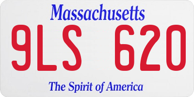 MA license plate 9LS620