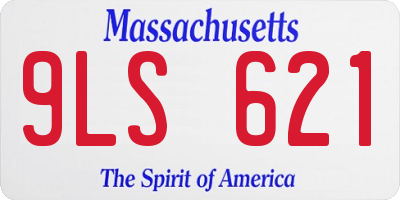 MA license plate 9LS621