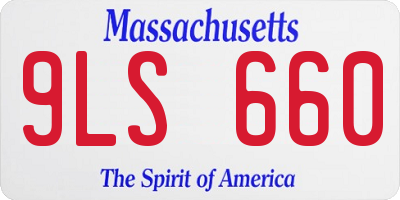 MA license plate 9LS660