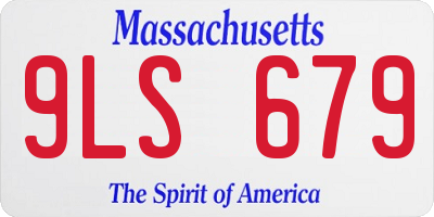 MA license plate 9LS679