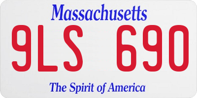 MA license plate 9LS690