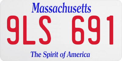 MA license plate 9LS691