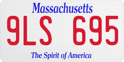 MA license plate 9LS695