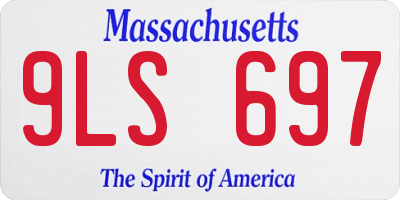 MA license plate 9LS697