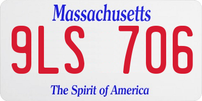 MA license plate 9LS706